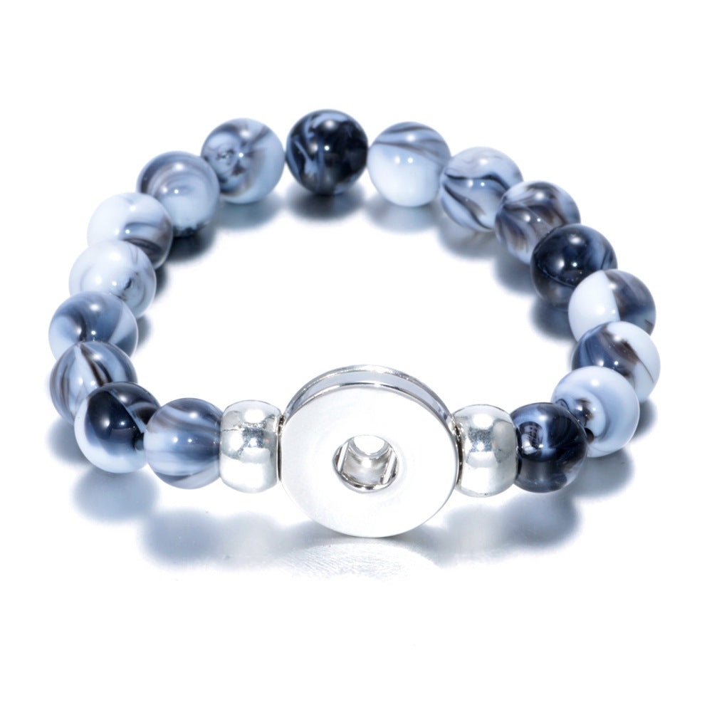 Wholesale 10pcs Noosa snap button DIY beaded bracelet